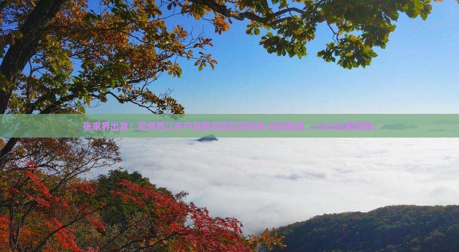 张家界到贵州西江千户苗寨哪里玩