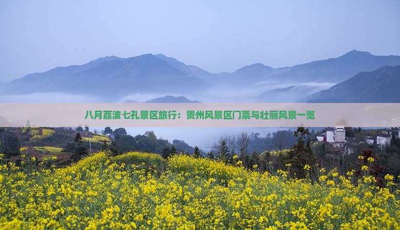 八月荔波七孔景区旅行：贵州风景区门票与壮丽风景一览