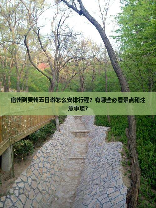 宿州到贵州五日游怎么安排行程？有哪些必看景点和注意事项？