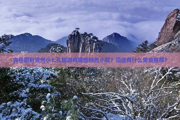 去岳阳到贵州小七孔旅游有哪些特色小吃？沿途有什么美食推荐？