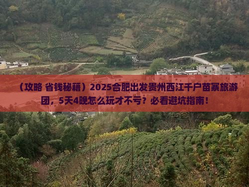 合肥到贵州西江千户苗寨大型旅游团