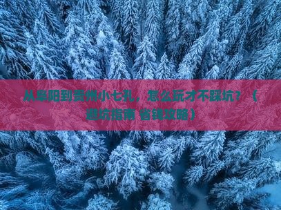 阜阳到贵州小七孔攻略