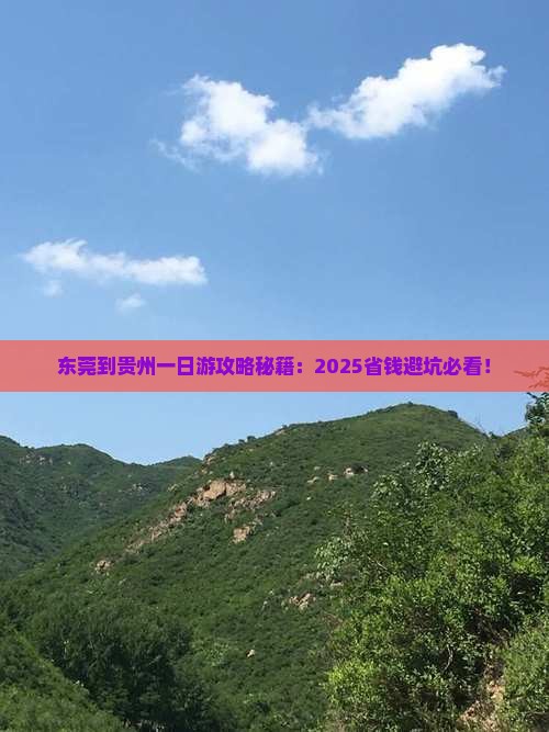 东莞到贵州一日