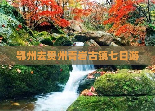 鄂州去贵州青岩古镇七日游