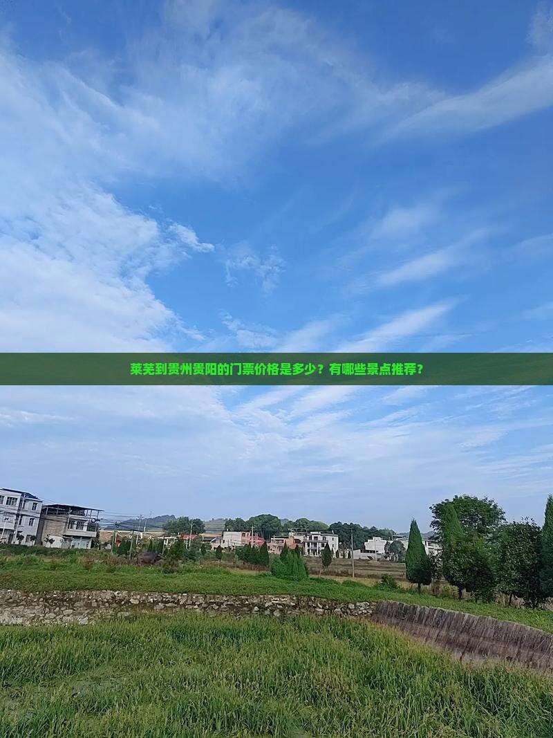 莱芜到贵州贵阳的门票价格是多少？有哪些景点推荐？