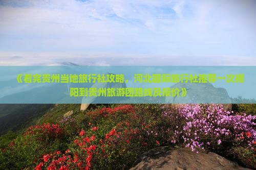 《看完贵州当地旅行社攻略，河北国际旅行社推荐一次揭阳到贵州旅游团路线及报价》