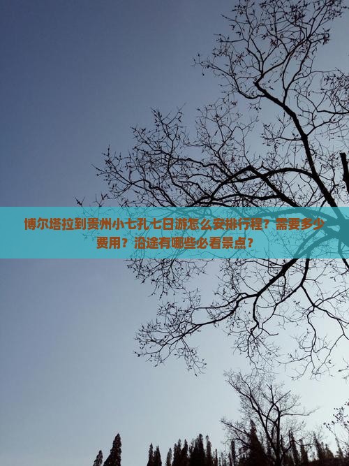 博尔塔拉到贵州小七孔七日游怎么安排行程？需要多少费用？沿途有哪些必看景点？