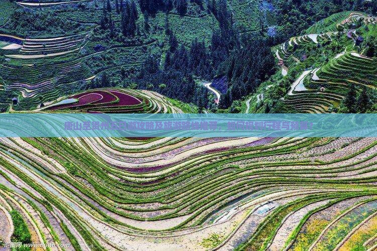 唐山至贵州五日游攻略及旅游路线推荐，如何规划行程与预算？