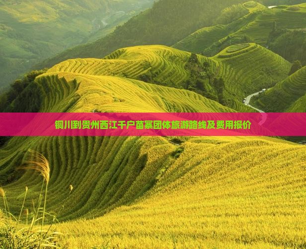 铜川到贵州西江千户苗寨团体旅游