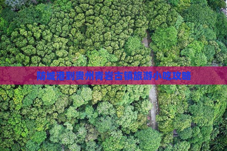 防城港到贵州青岩古镇旅游小吃