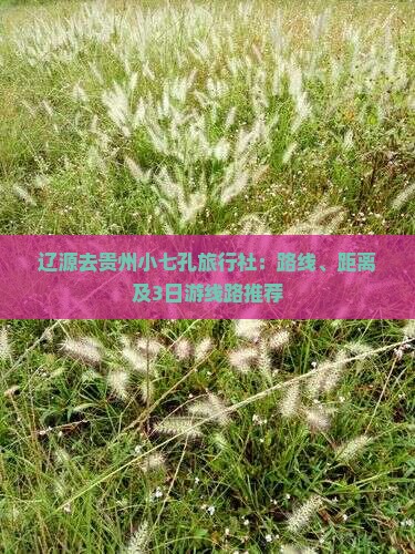 辽源去贵州小七孔旅行社：路线、距离及3日游线路推荐