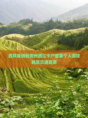西双版纳到贵州西江千户苗寨个人游攻略及交通距离