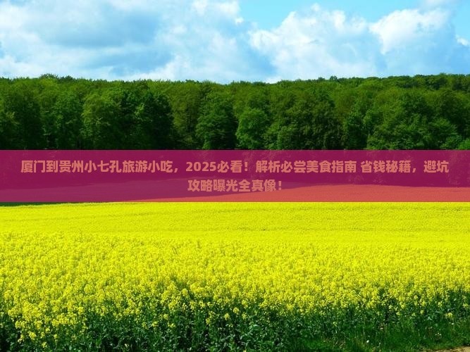 厦门到贵州小七孔旅游小吃