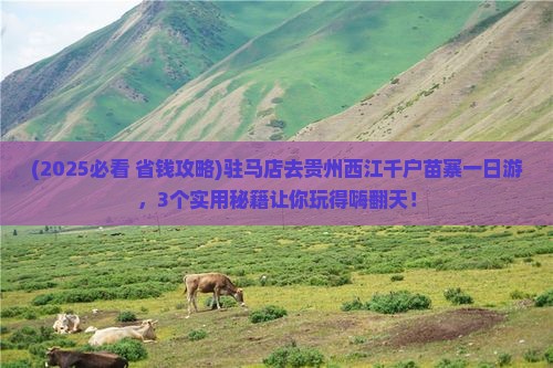 驻马店到贵州西江千户苗寨一日