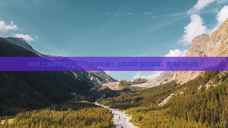 上海到贵州西江千户苗寨旅游小吃