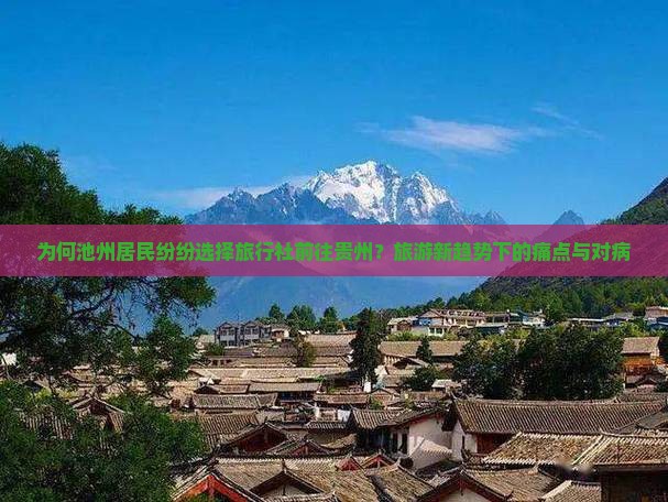 为何池州居民纷纷选择旅行社前往贵州？旅游新趋势下的痛点与对病