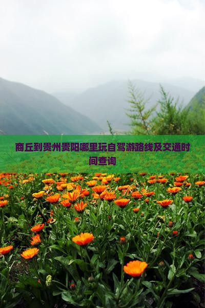商丘到贵州贵阳哪里玩自驾游路线及交通时间查询