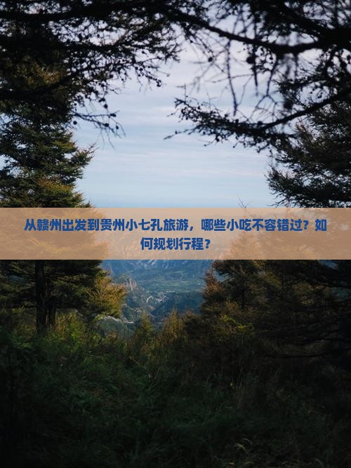 从赣州出发到贵州小七孔旅游，哪些小吃不容错过？如何规划行程？