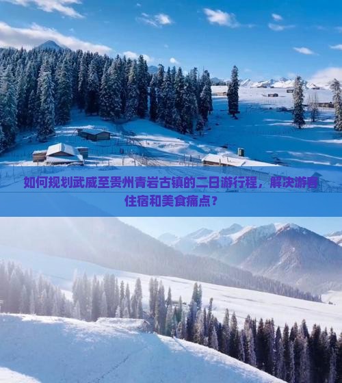 如何规划武威至贵州青岩古镇的二日游行程，解决游客住宿和美食痛点？