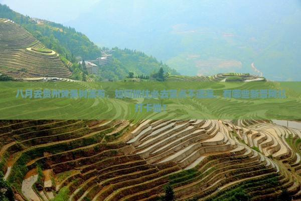 八月去贵州黄果树瀑布，如何抓住必去景点不遗漏，有哪些新晋网红打卡地？