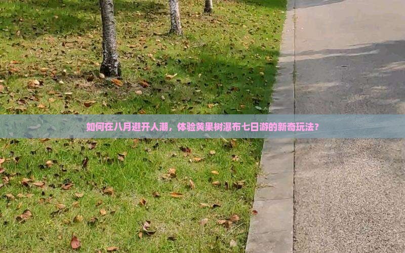 如何在八月避开人潮，体验黄果树瀑布七日游的新奇玩法？