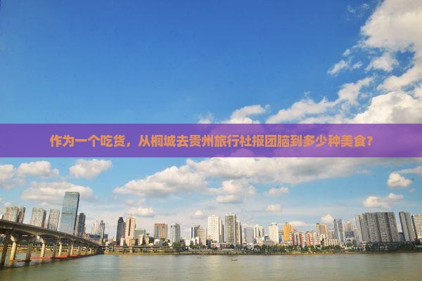 作为一个吃货，从桐城去贵州旅行社报团脑到多少种美食？