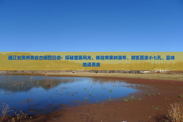 通辽去贵州青岩古镇四日游：探秘苗寨风光、体验黄果树瀑布、游览荔波小七孔、品味地道美食