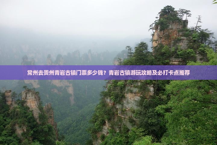 常州去贵州青岩古镇门票多少钱？青岩古镇游玩攻略及必打卡点推荐