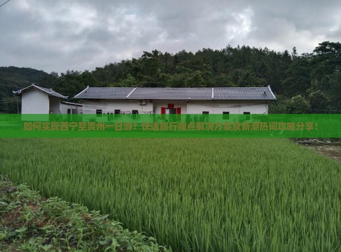 如何实现西宁至贵州一日游？快速旅行痛点解决方案及新潮热词攻略分享！