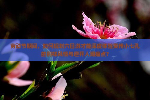 劳动节期间，如何规划六日游才能深度体验贵州小七孔的别样风情与避开人潮痛点？