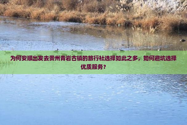 为何安顺出发去贵州青岩古镇的旅行社选择如此之多，如何避坑选择优质服务？