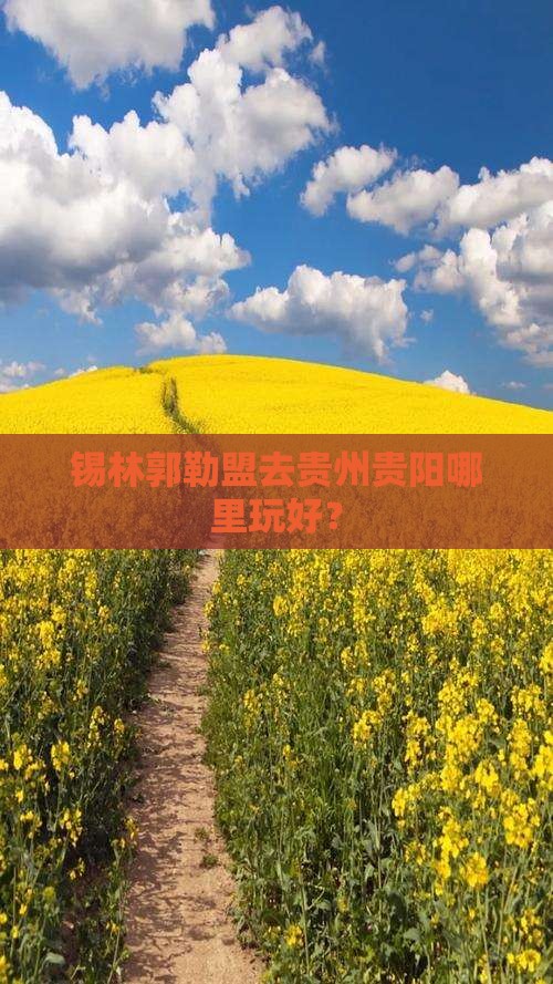 锡林郭勒盟去贵州贵阳哪里玩