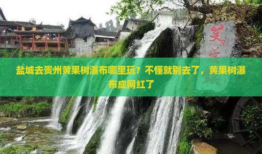 盐城去贵州黄果树瀑布哪里玩？不懂就别去了，黄果树瀑布成网红了
