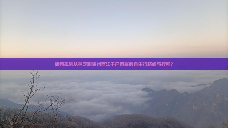 如何规划从林芝到贵州西江千户苗寨的自由行路线与行程？