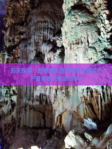 五天探寻！白银朋友如何在贵州西江千户苗寨留下难忘故事？