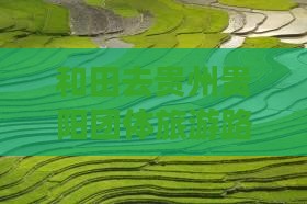 和田去贵州贵阳团体旅游