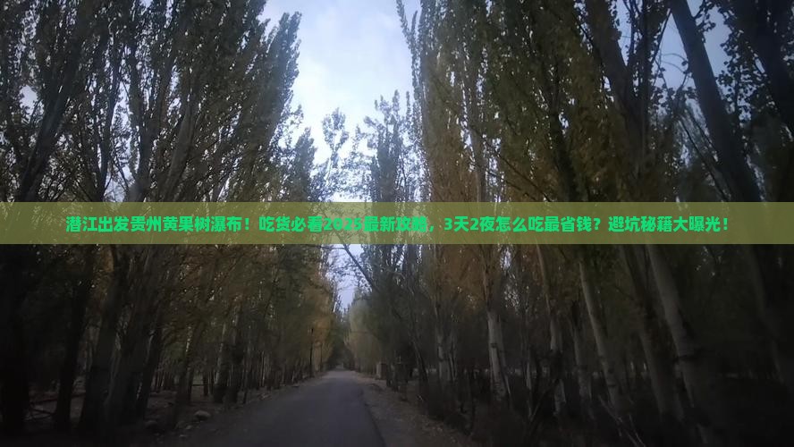 潜江到贵州黄果树瀑布旅游小吃
