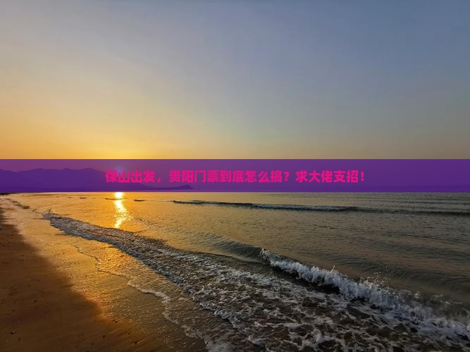 保山去贵州贵阳门票