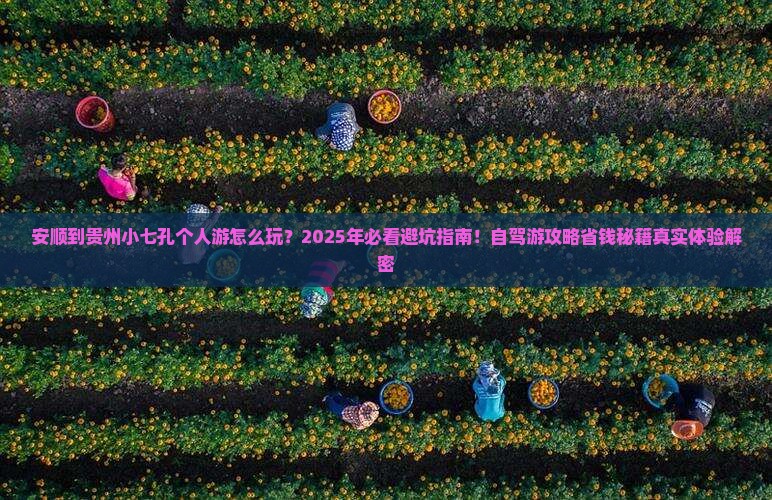 安顺到贵州小七孔个人游