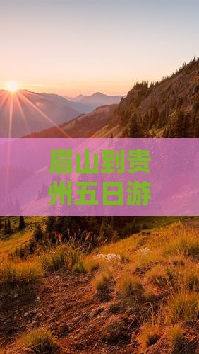 眉山到贵州五日游