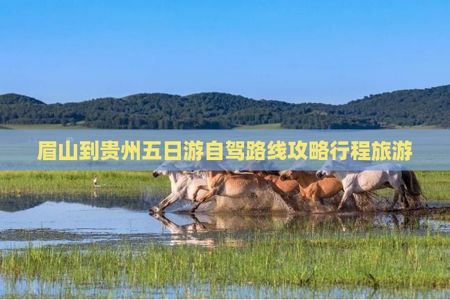 眉山到贵州五日游