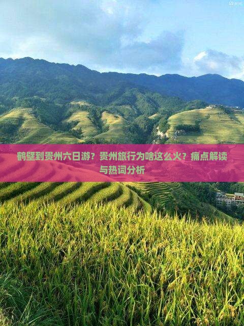 鹤壁到贵州六日游？贵州旅行为啥这么火？痛点解读与热词分析