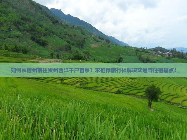 宿州去贵州西江千户苗寨旅行社