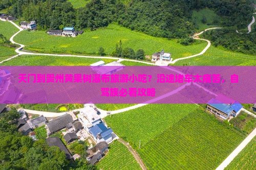 天门到贵州黄果树瀑布旅游小吃