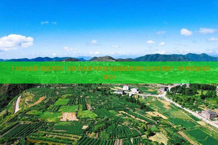 武汉去贵州青岩古镇团体旅游
