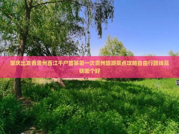 肇庆出发看贵州西江千户苗寨第一次贵州旅游景点攻略自由行路线高铁哪个好