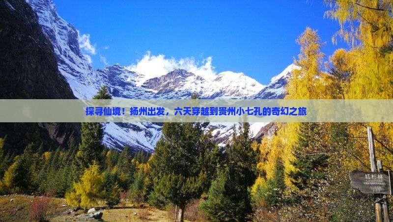 扬州到贵州小七孔六日游