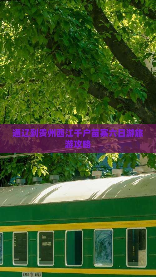 通辽市到贵州西江千户苗寨六日游