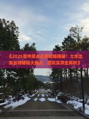 大丰到贵州景点