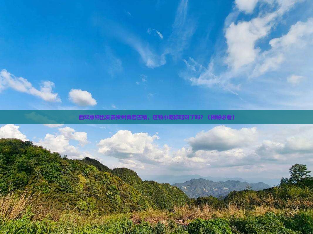 西双版纳去贵州青岩古镇旅游小吃
